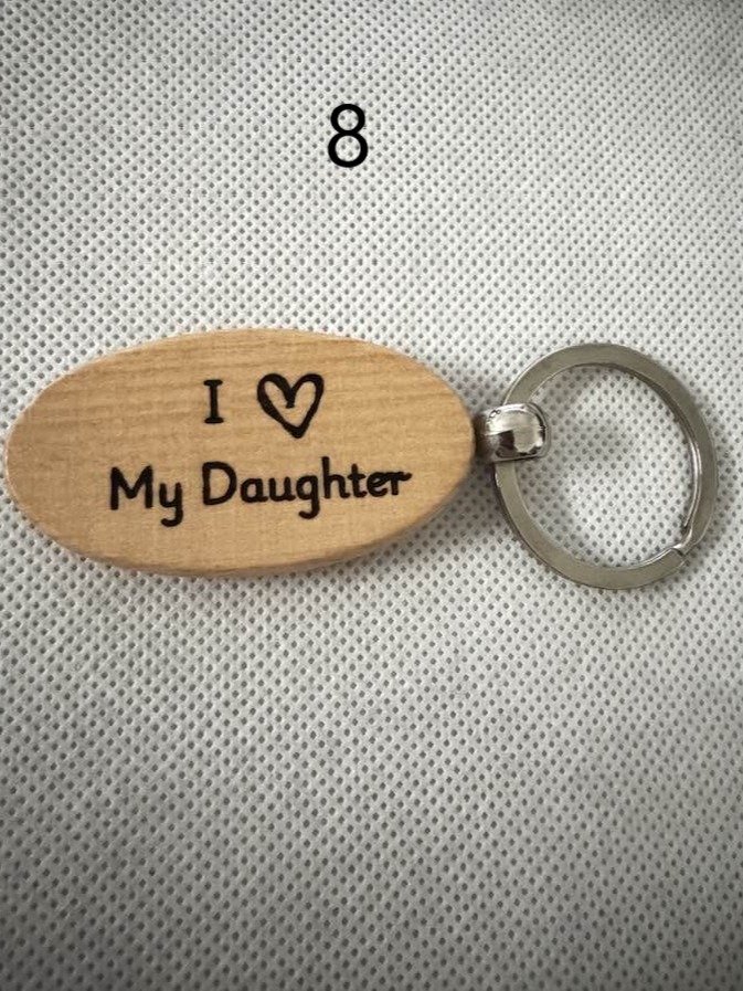 Wooden Engraved Keychains with Sayings & Quotes | Sweet, Sassy, Friendship & Love (2) product image (8)