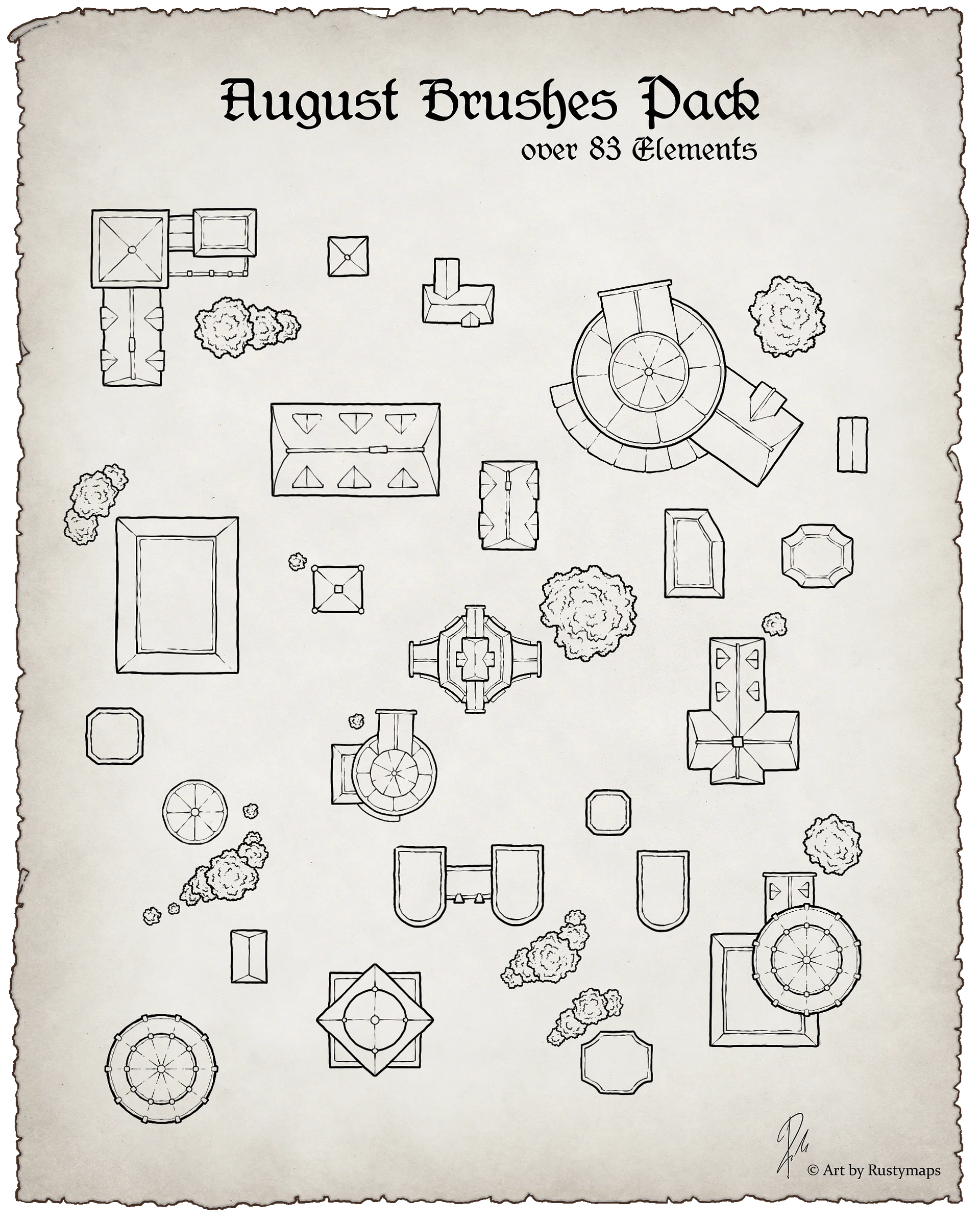 Map maker - Brush final bundle Pack product image (5)