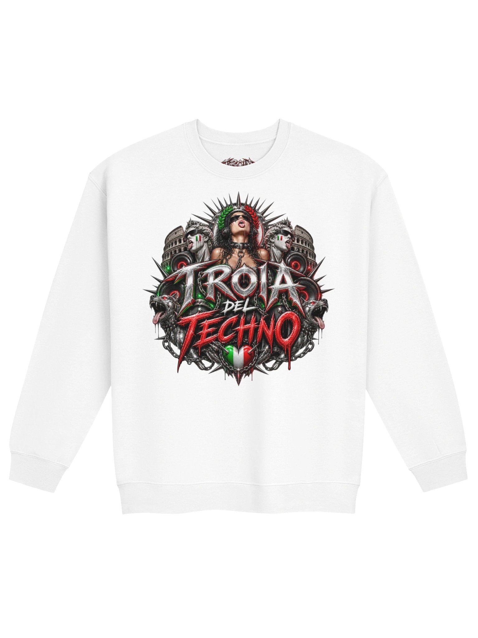 troiadeltechno italian crewneck product image (1)