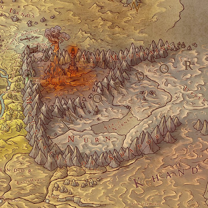 Map of Middle Earth (Third Age) product image (2)