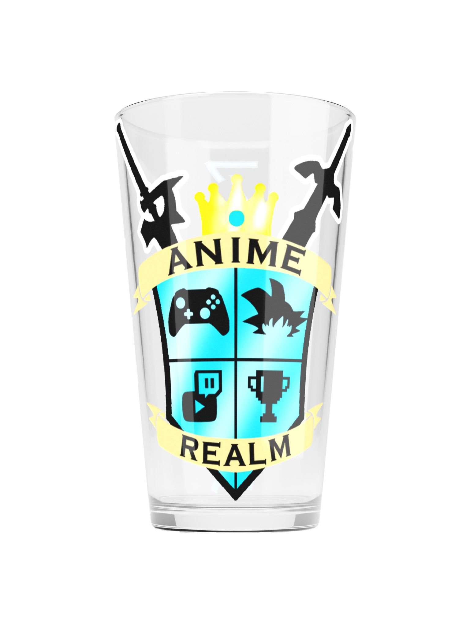 Anime Realm Crest Shaker Pint Glass product image (1)
