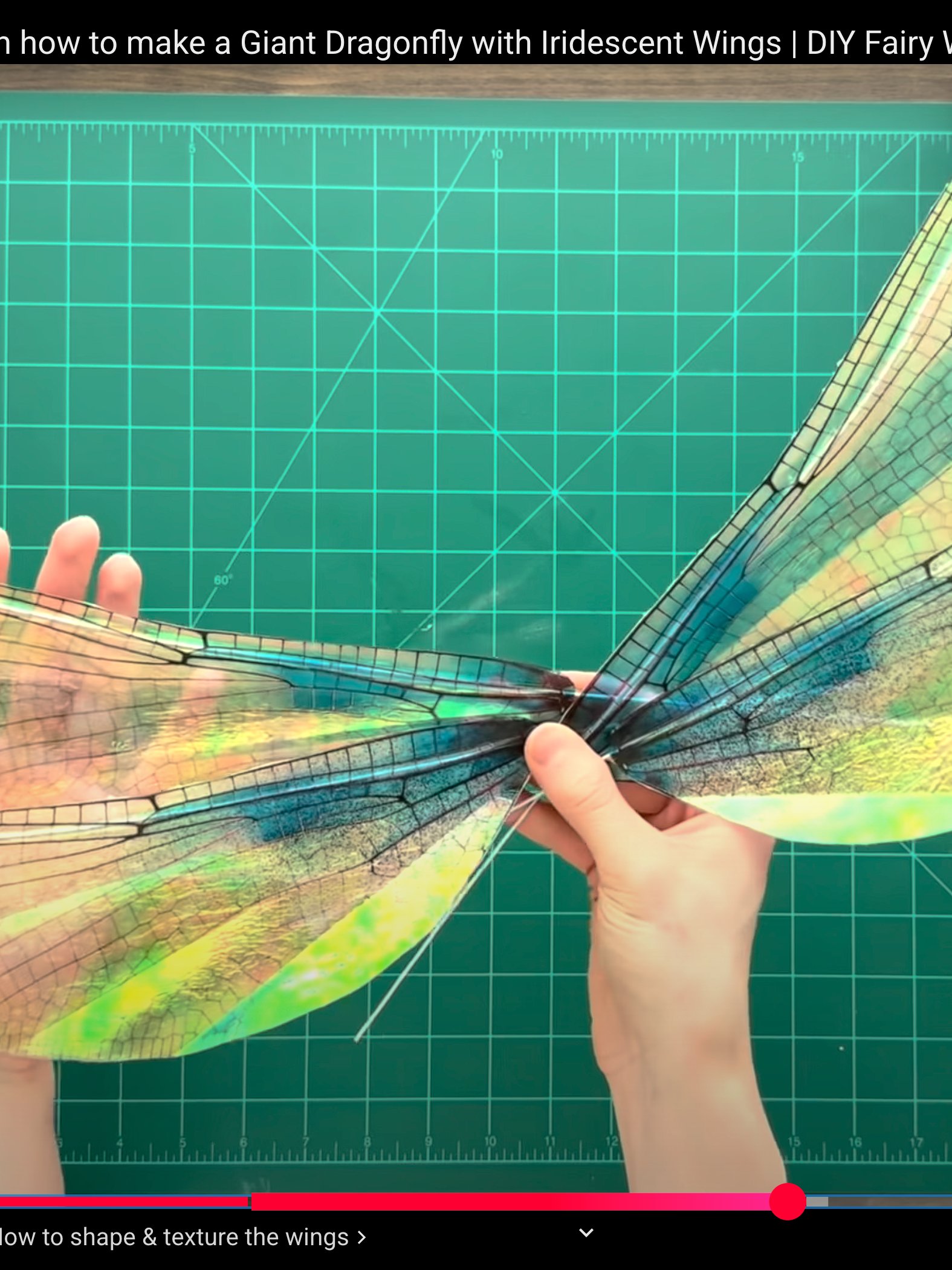 DIY Giant Dragonfly with Iridescent Wings: Templates from Video Tutorial + Materials Checklist product image (10)