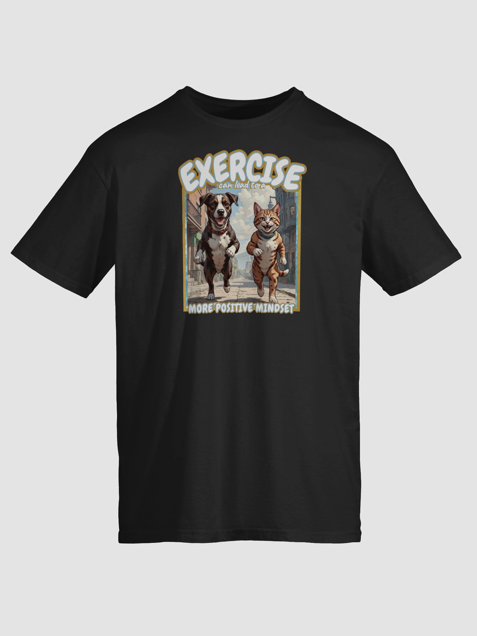 Exercise Can Lead To a More Positive Mindset | Recovery T-Shirt Inspiring Sobriety product image (1)