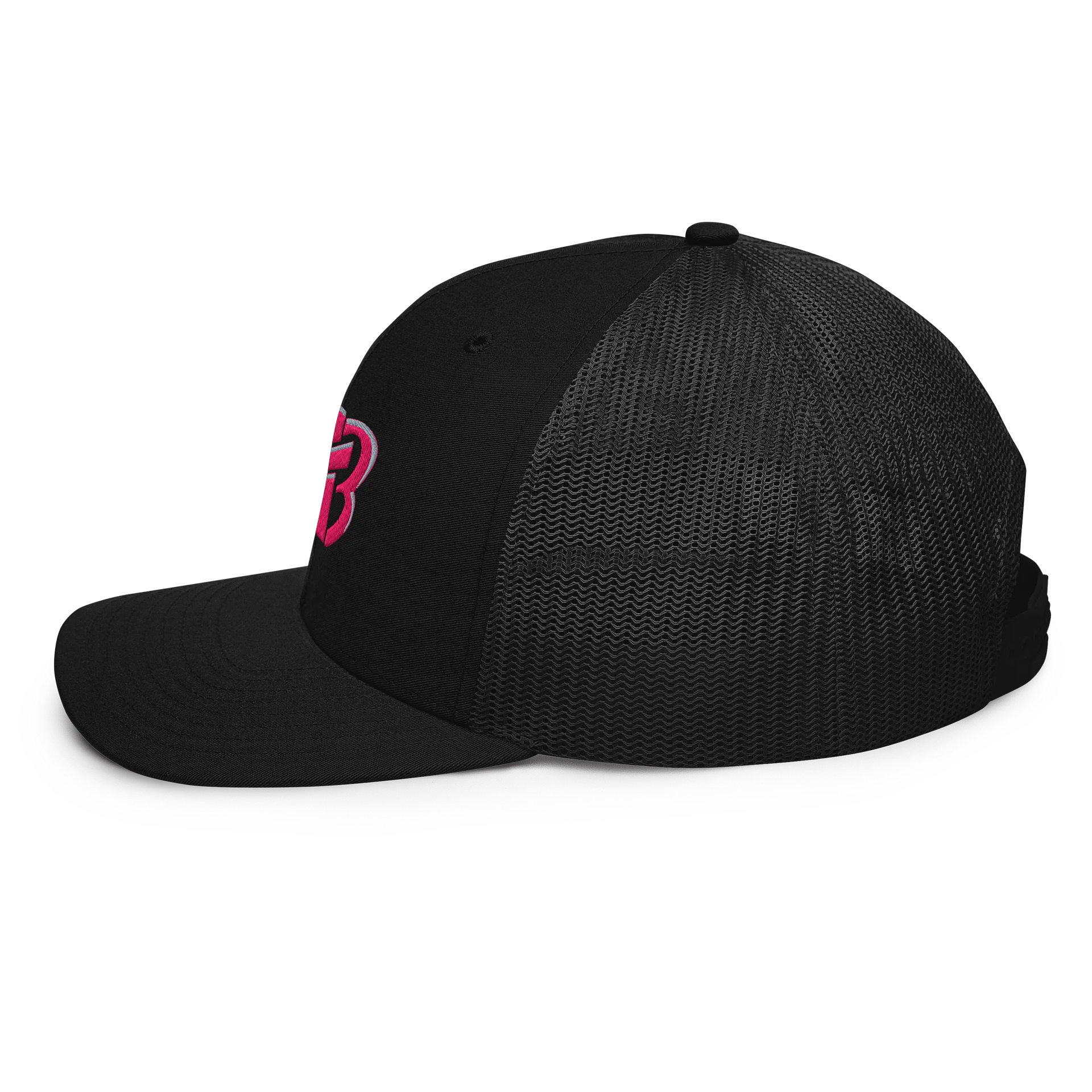 Bold Pink Emblem Trucker Hat product image (4)