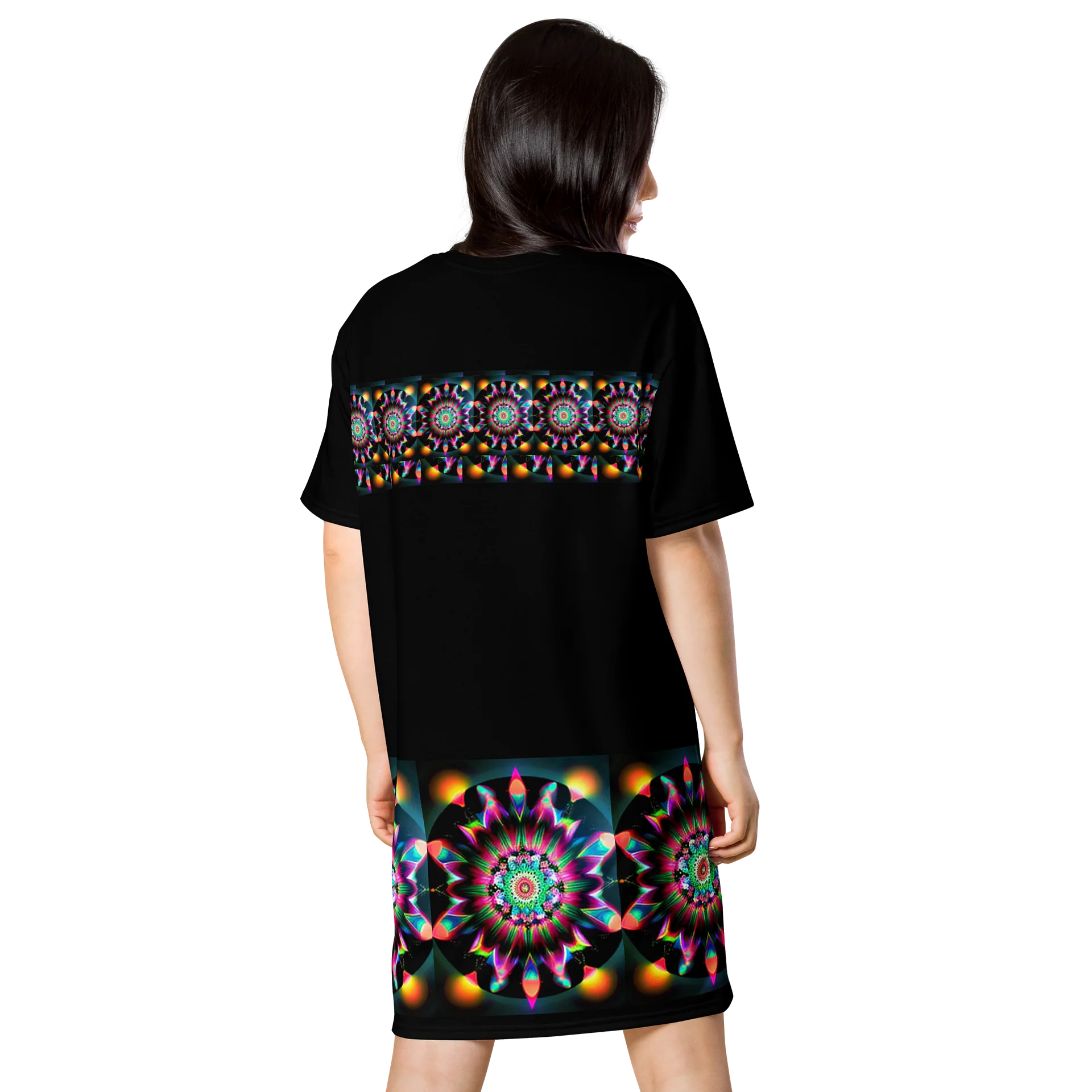Mandala All-Over Print T-Shirt Dress product image (2)