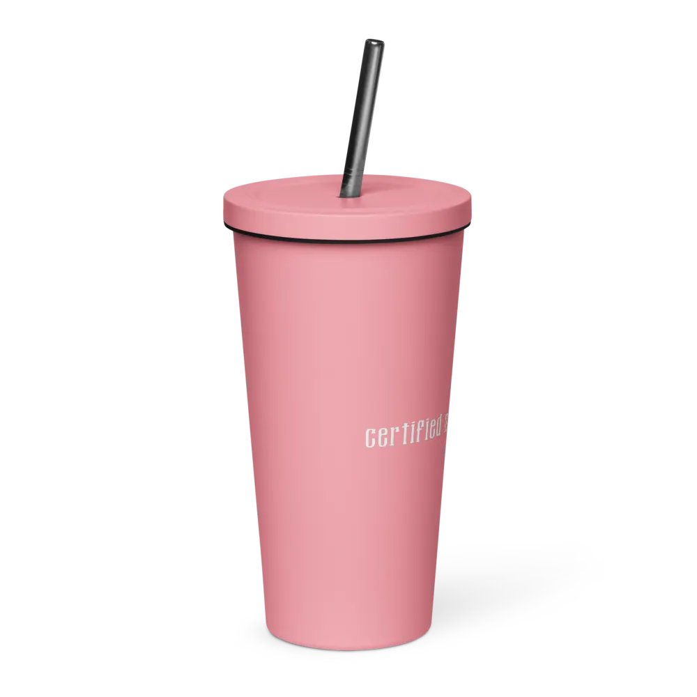Certified Monster Fucker Tumbler with Straw - Pink product image (4)