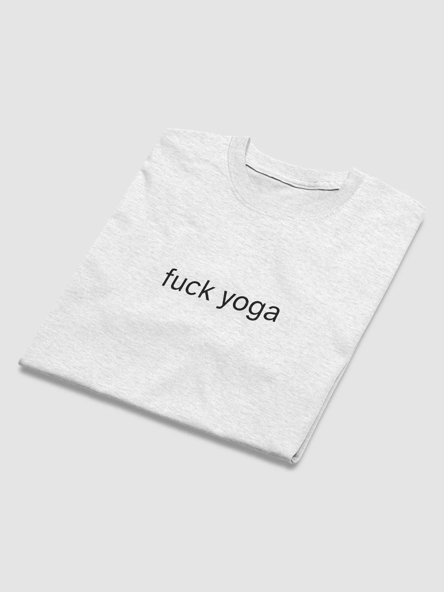 fuck yoga (black text) - Sex and The City inspired Gildan Heavyweight Tee [Unisex Sizing] product image (4)