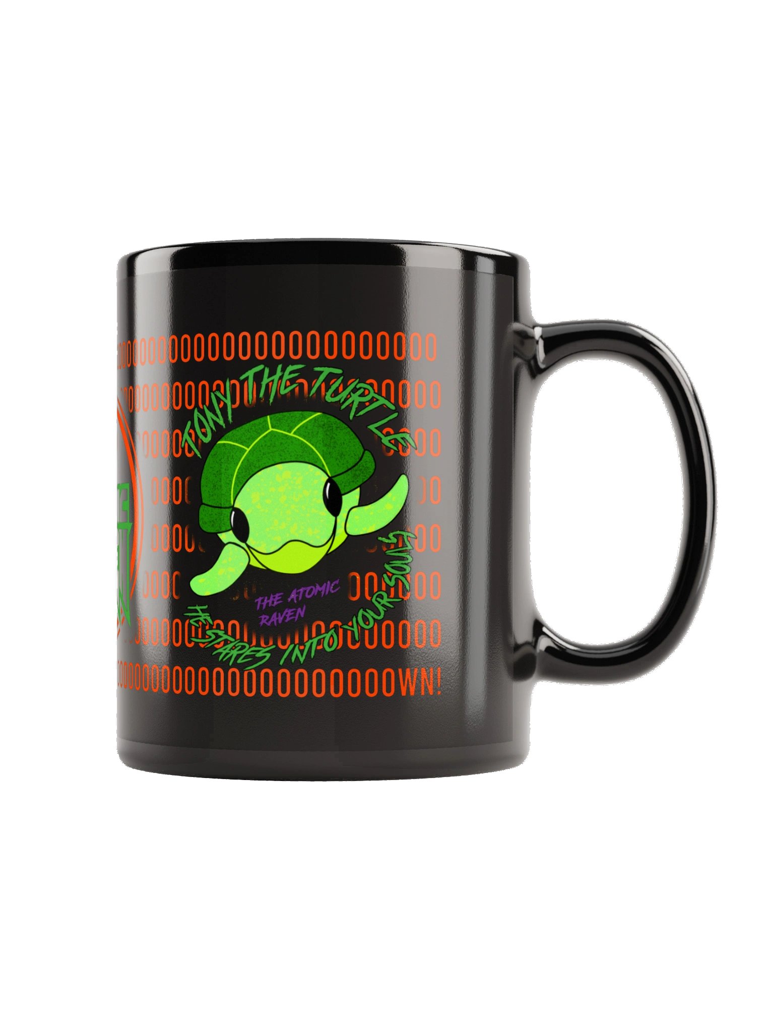 Tony The Turtle Black Mug product image (3)