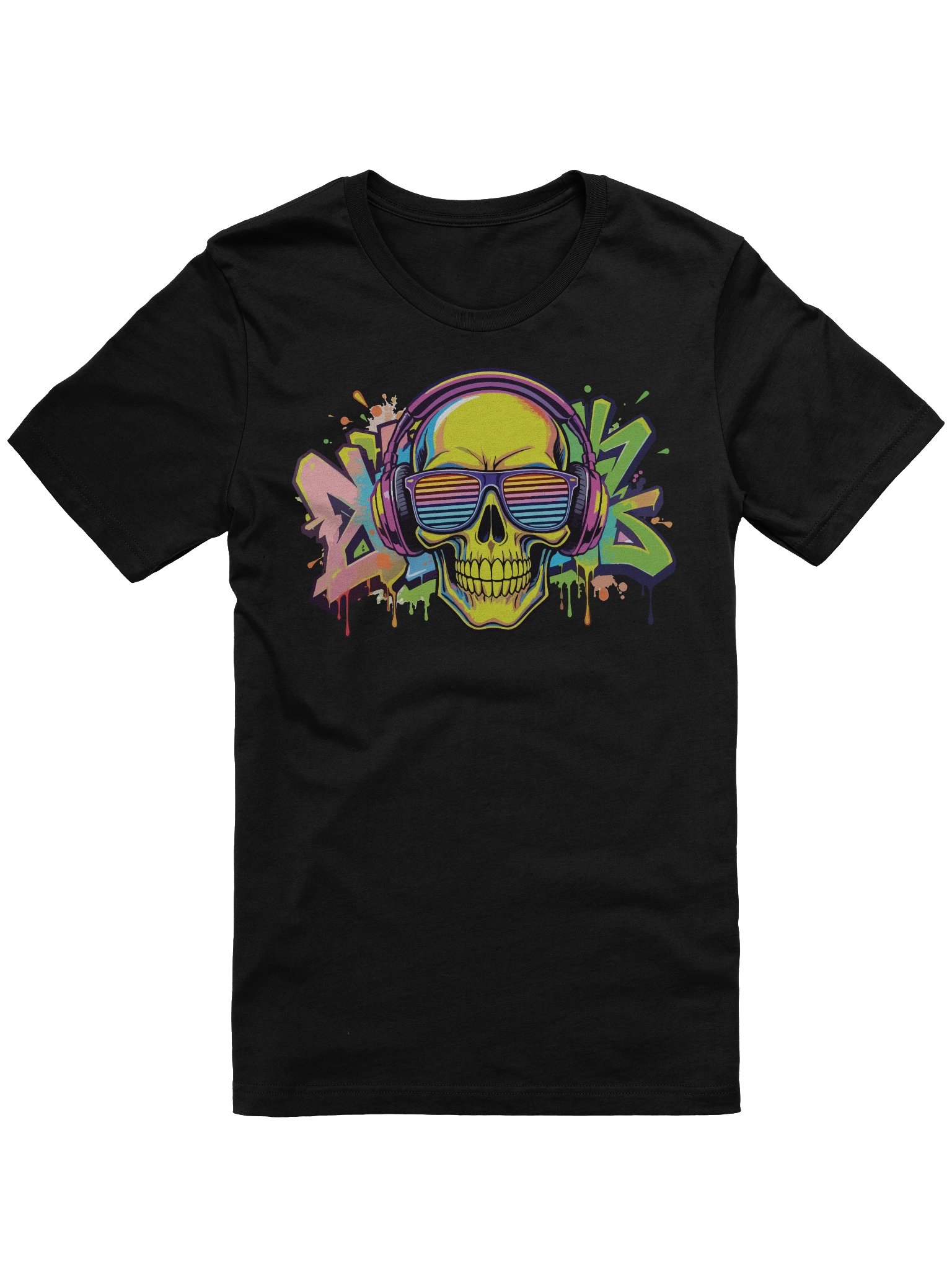 Urban Skull Vibes T-Shirt - Unisex T-Shirt – Premium Printed T-Shirt for Everyday Casual & Streetwear product image (1)