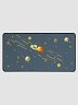Night Sky Rocket Powered Cars Deskpad