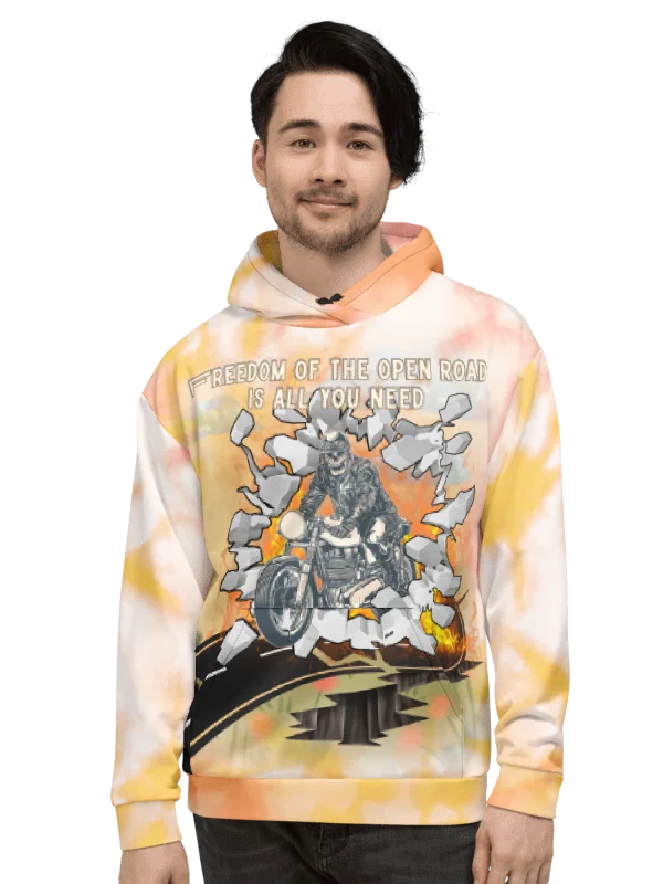 Biker All-Over Print Hoodie | Premium Motorcycle Rider Hoodie product image (2)