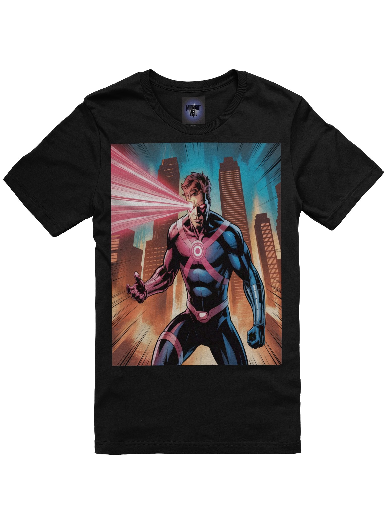 Cyclops Crimson Blitz Supersoft T-Shirt – Urban Optic Onslaught product image (3)