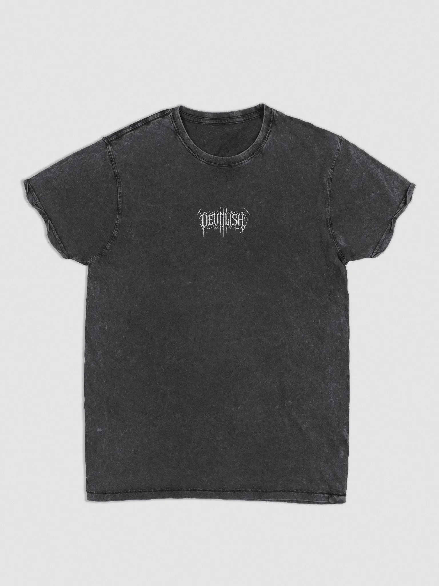 Devilish Embroidered Stone Washed Tee product image (1)