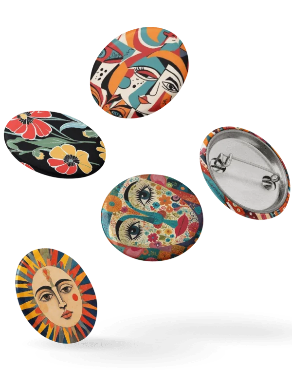 Collage Pin Buttons Set product image (10)