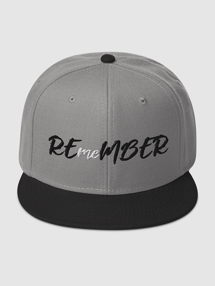 REmeMBER Snapback Hat - Light Grey product image (2)