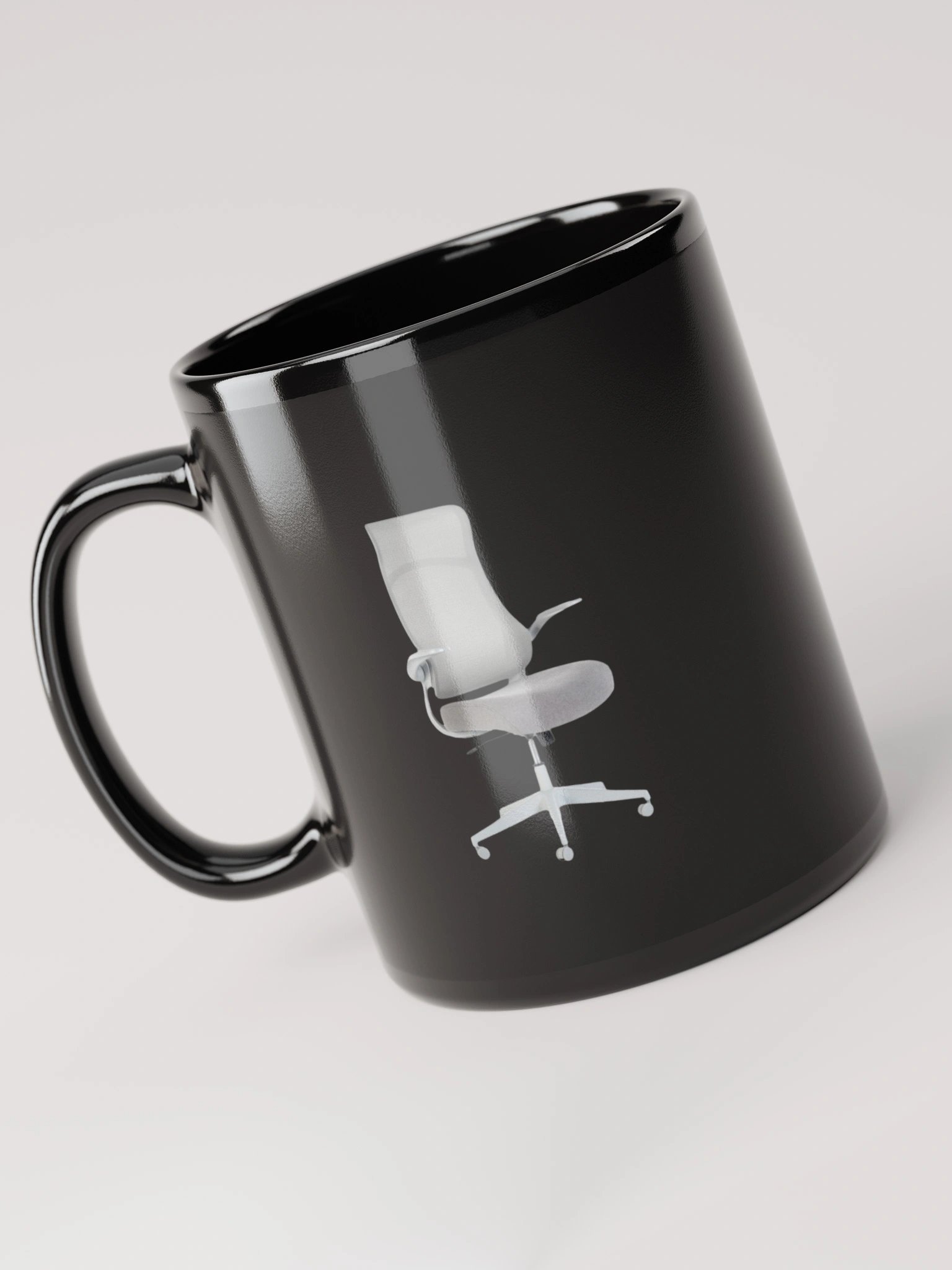 The Man The Myth The Chair Black Glossy Cup product image (6)