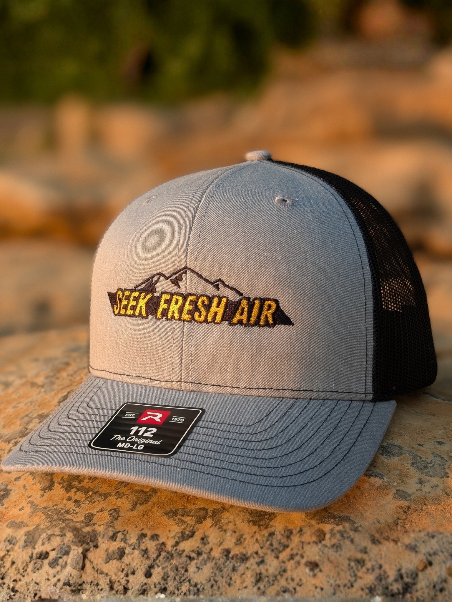 Sunset Yellow Seek Fresh Air Snapback product image (1)