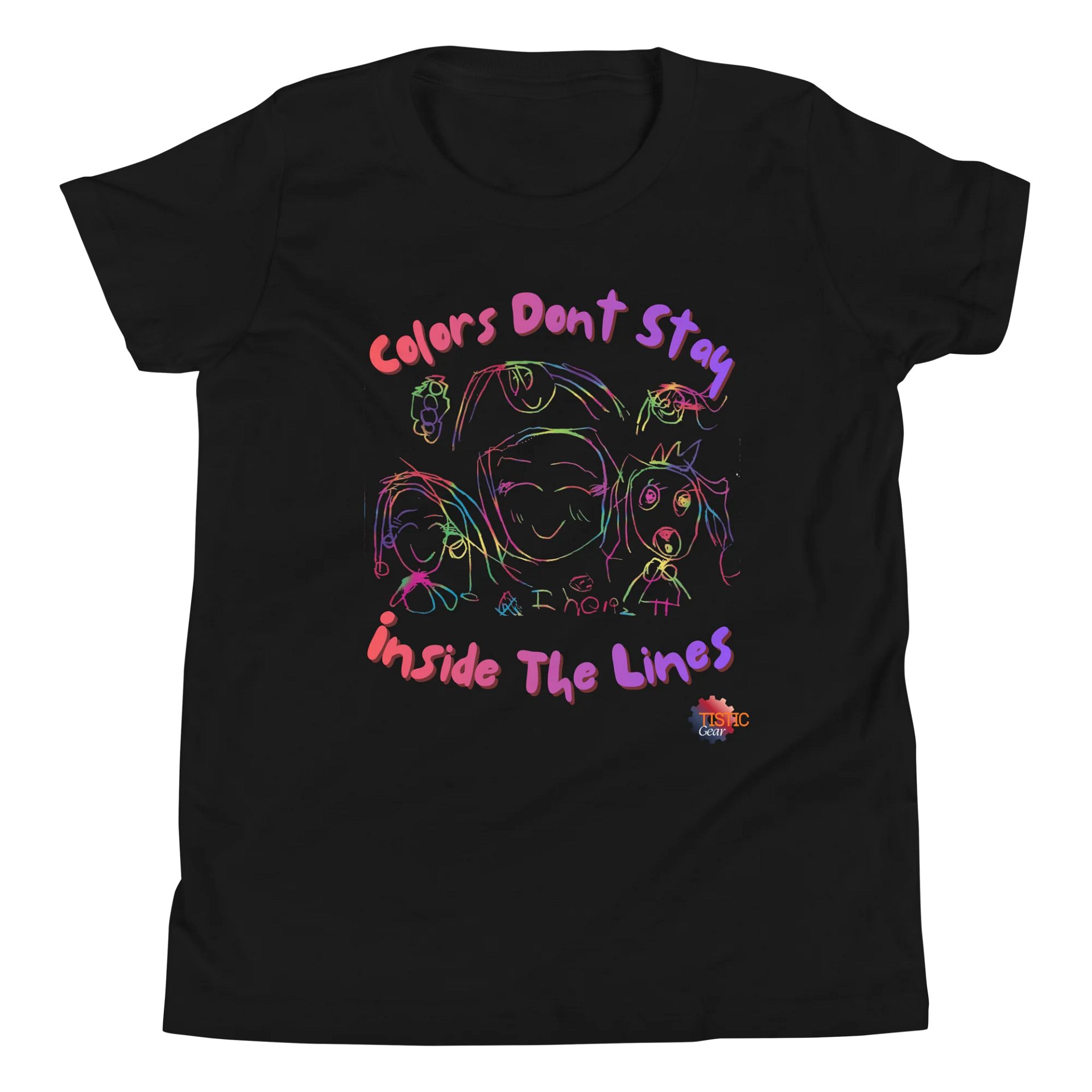 Kids TISTIC Gear – Colors Don’t Stay Inside The Lines Limited Edition Tee product image (5)