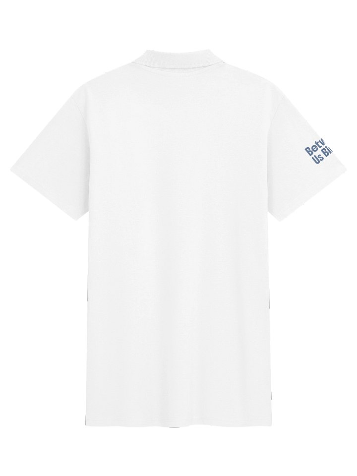 Between Us Birdies White/Navy Logo Unisex Polo product image (2)