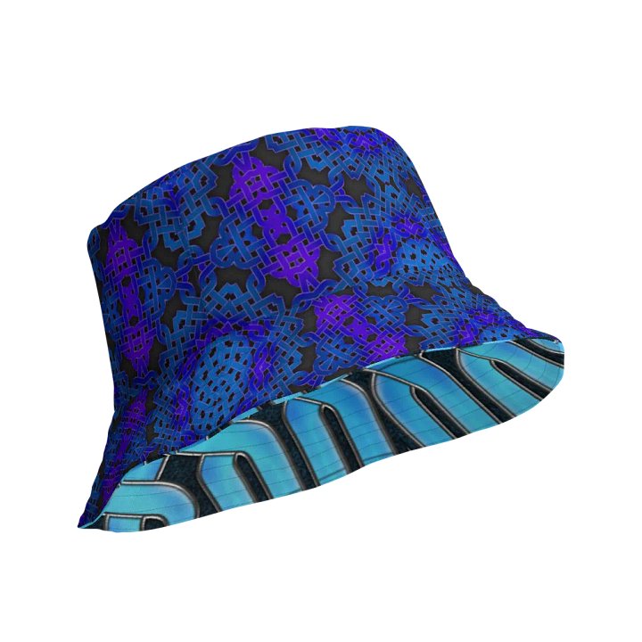 Blue Celtic Knot Kaleidoscope Buckethat product image (1)