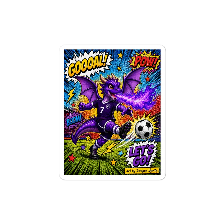 Dragon Sprite's Soccer Dragon Sticker product image (2)
