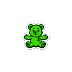 Green Bear of Sharing Magnet