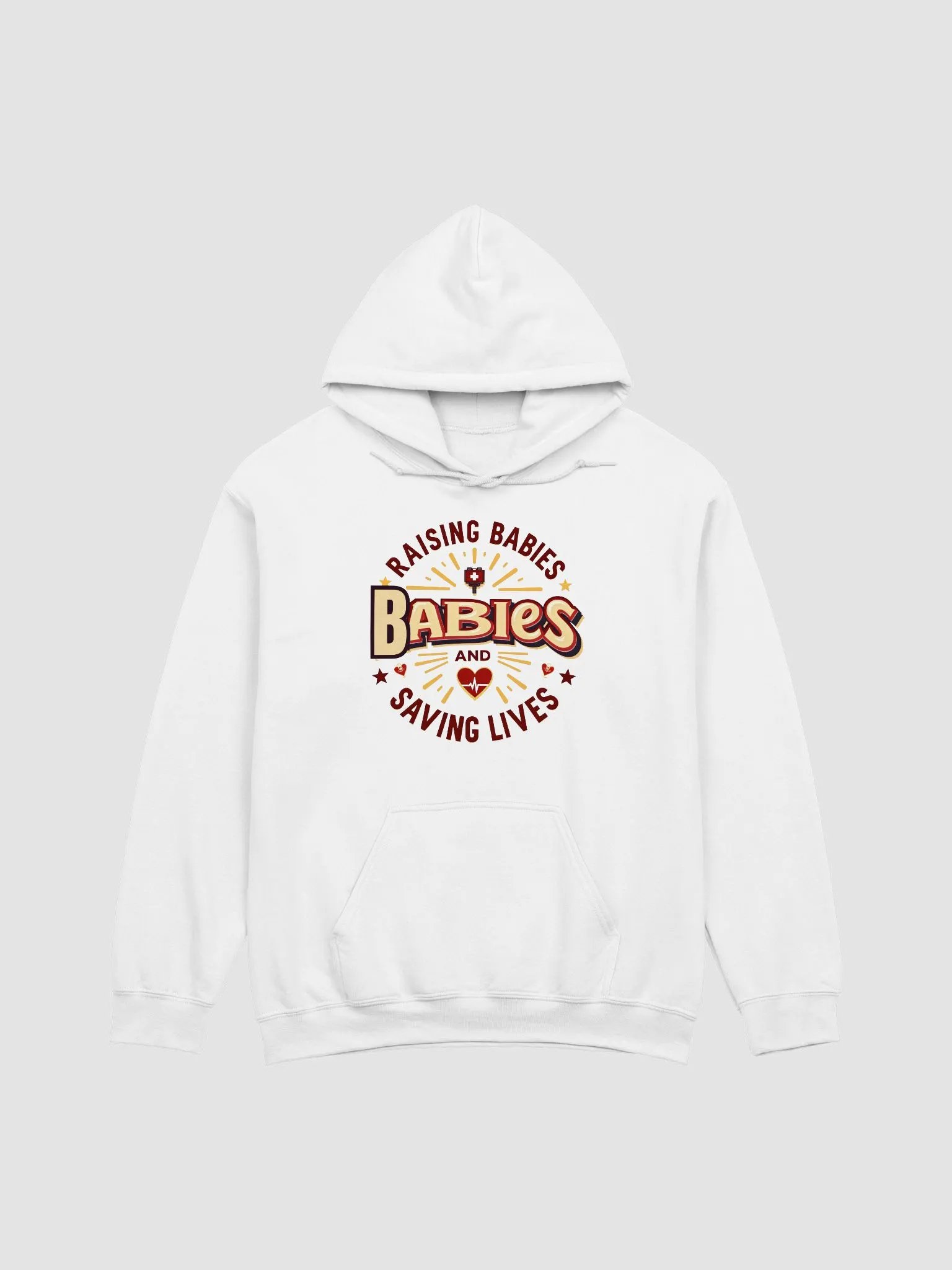 Mom and dad duty, Saving Lives and Raising Babies Hoodie product image (6)