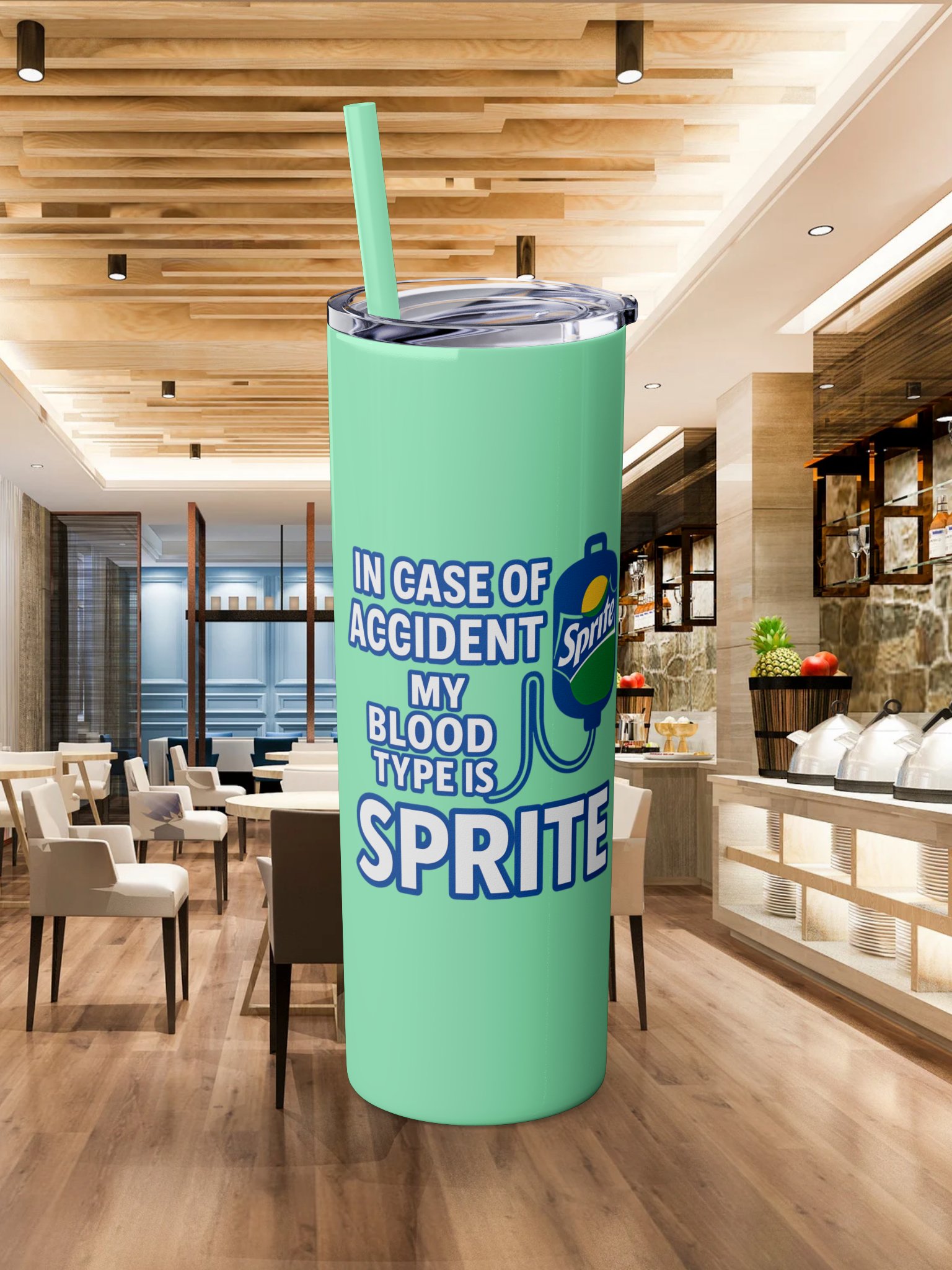 Funny Sprite IV Bag PNG - Blood Type Soda Design - Transparent Sublimation PDF for T-Shirts, Tumblers, Stickers product image (2)