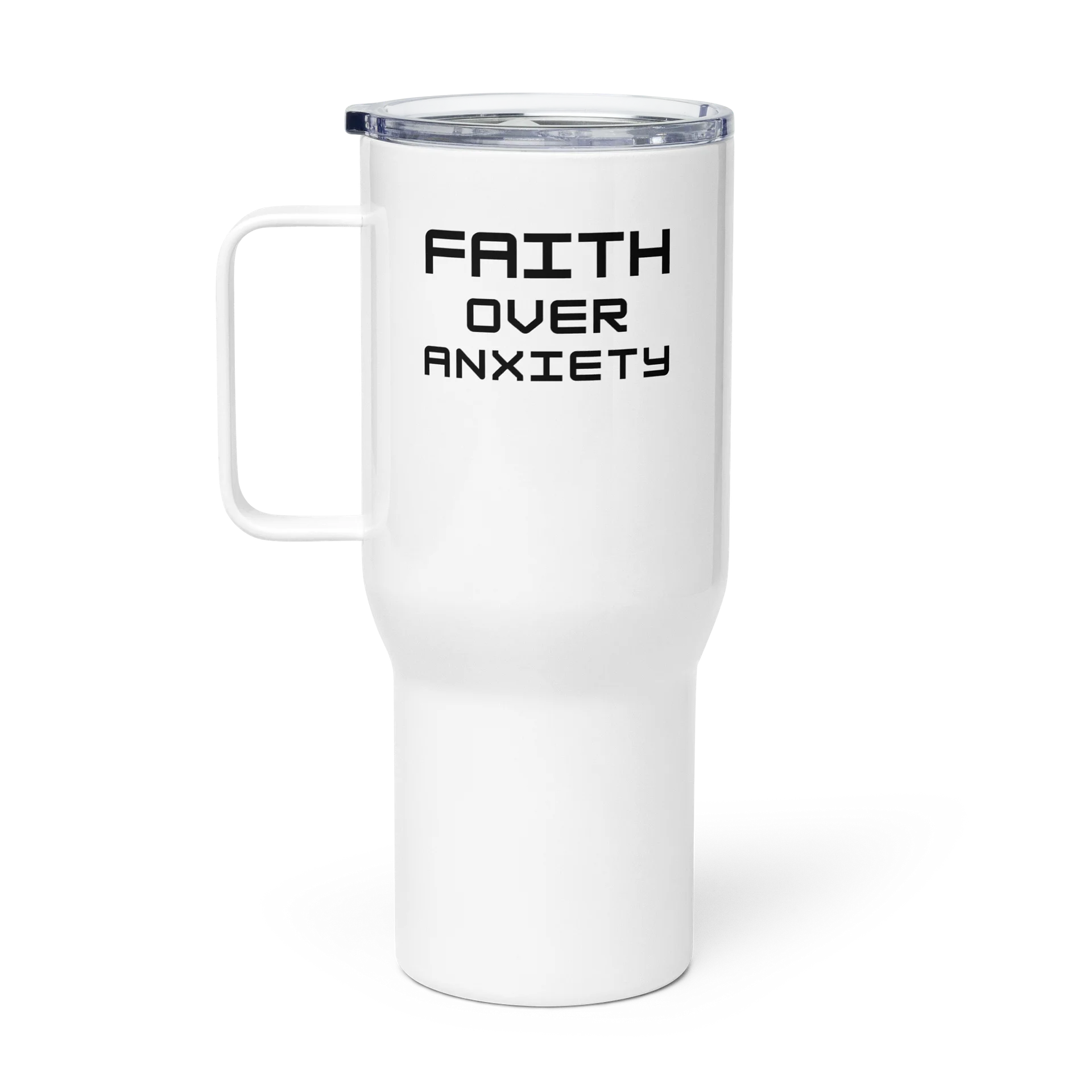Faith Over Anxiety Traveler Stainless Steel Mug product image (3)