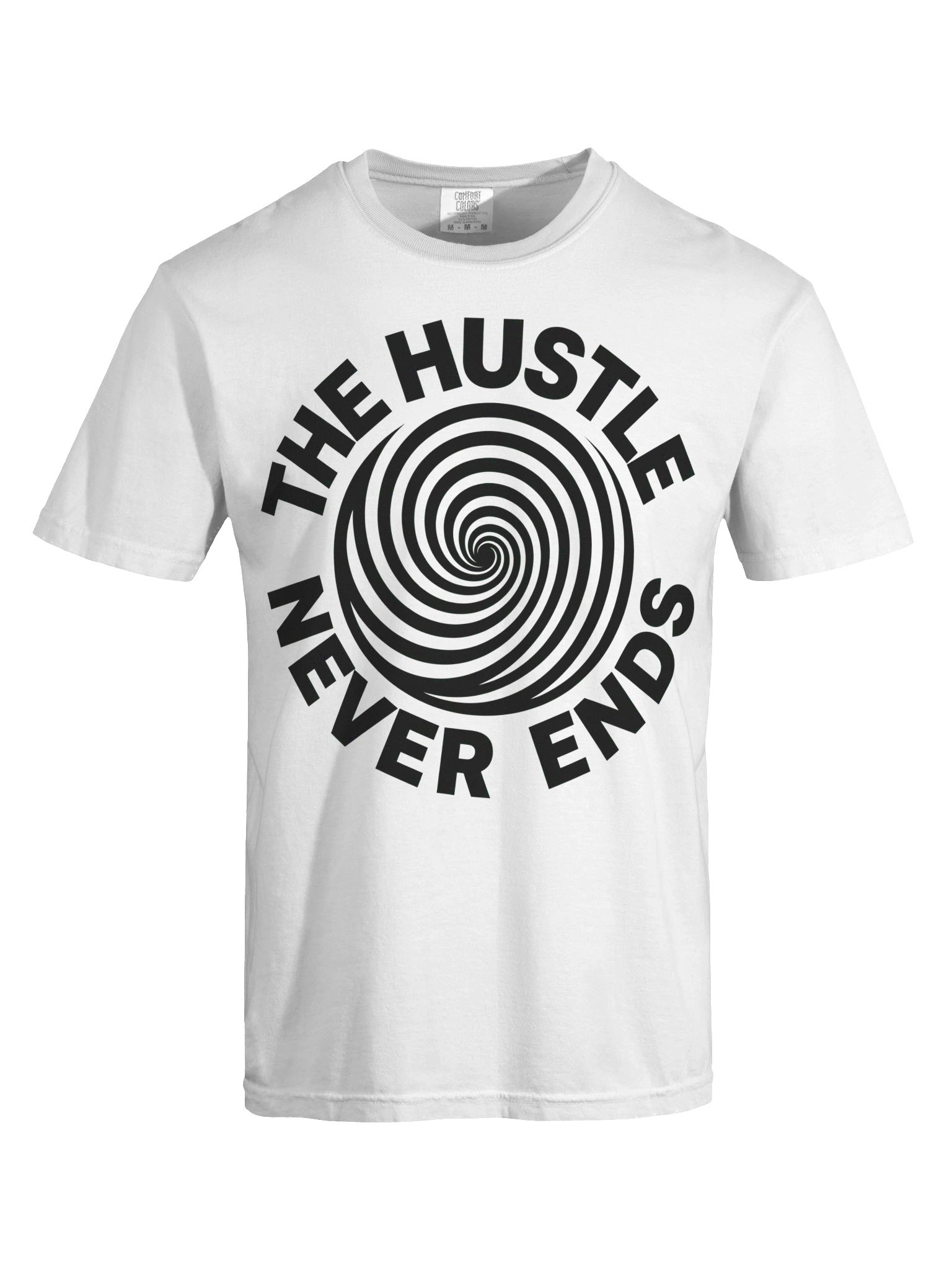 THE HUSTLE NEVER ENDS – Hypno Spiral Tee product image (5)