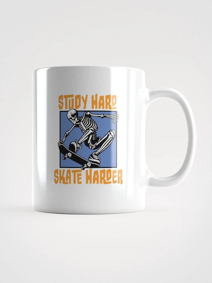 Study Hard, Skate Harder – The Ultimate Skater Coffee Mug product image (1)