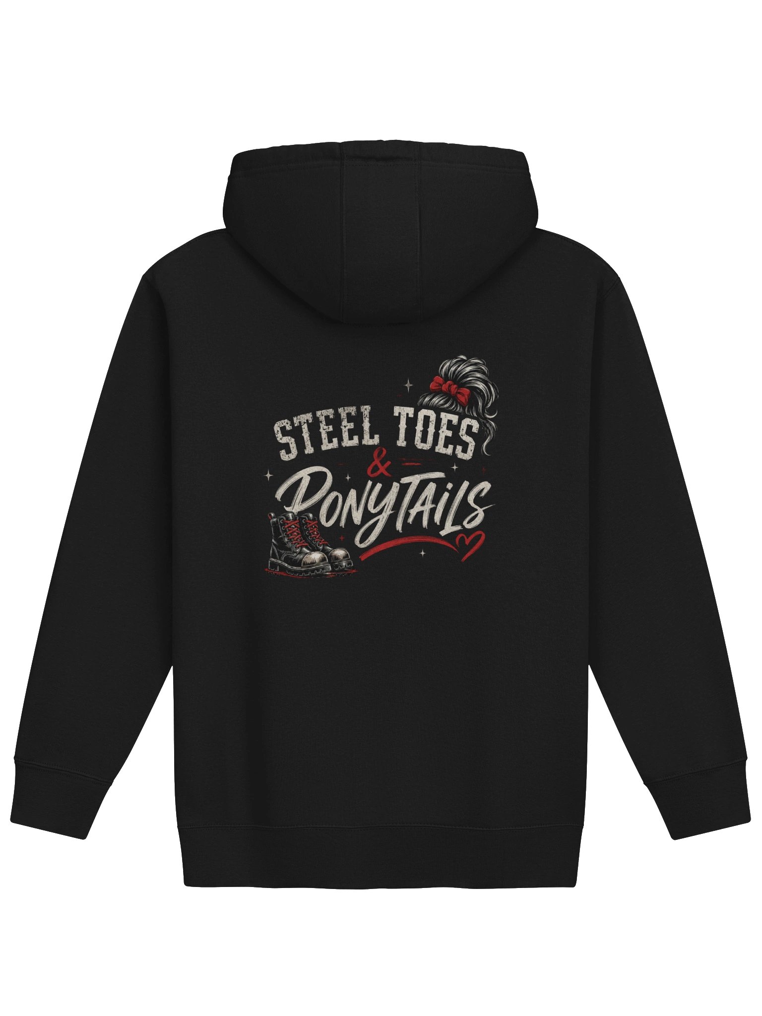 Black Steel toes and ponytails Hoodie product image (1)