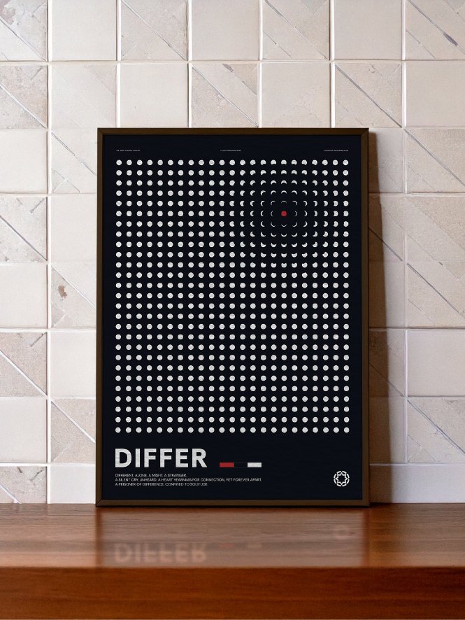 Dot : Differ — Minimalist Digital Print for Modern Interior product image (1)