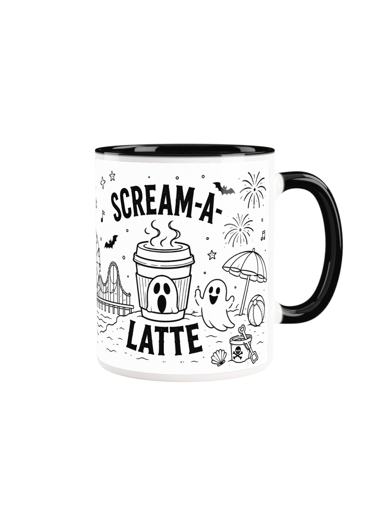 THE GHOUL FUEL / SCREAM-A-LATTE CERAMIC MUG product image (7)