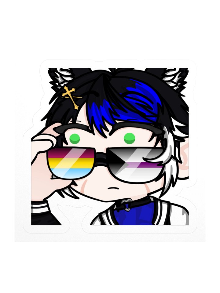 TalonTheArchivist Demi Pan Glasses Pride Sticker product image (1)