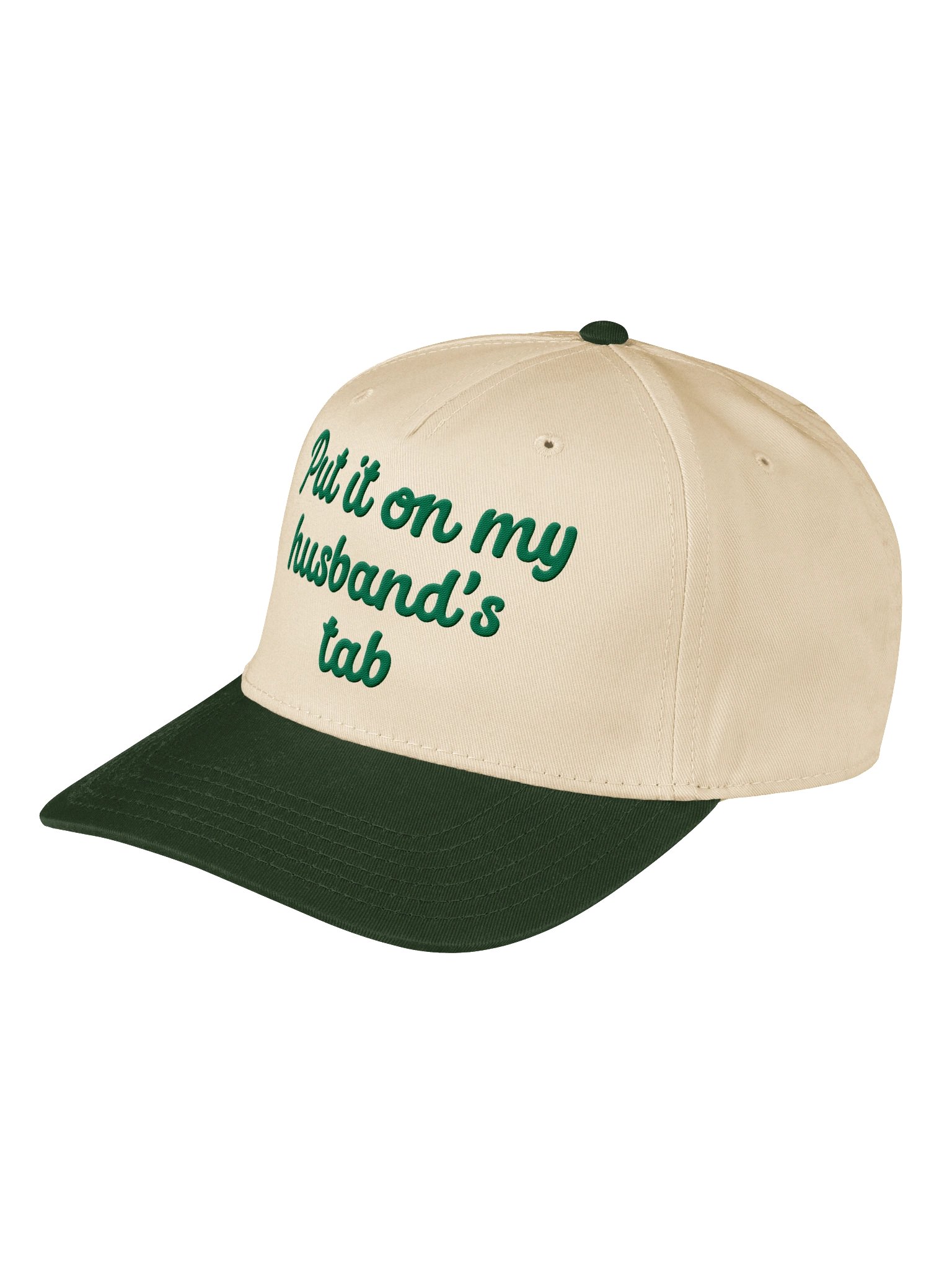 Put It On My Husband's Tab Funny Embroidered Hat product image (16)