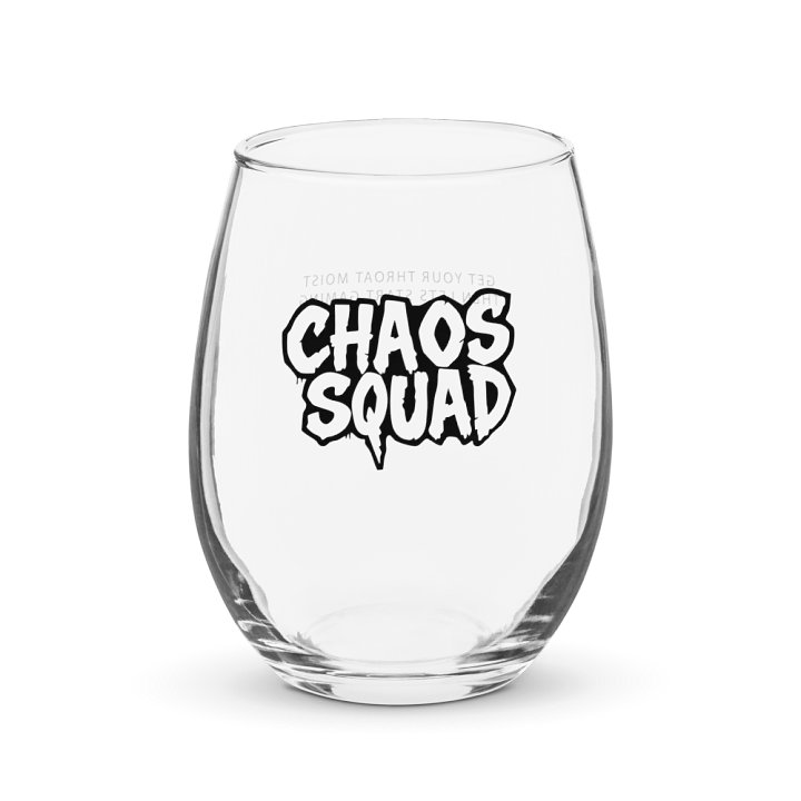 GET YOUR THROAT MOIST THEN LETS START GAMING CHAOS SQUAD GLASS GIFT product image (1)