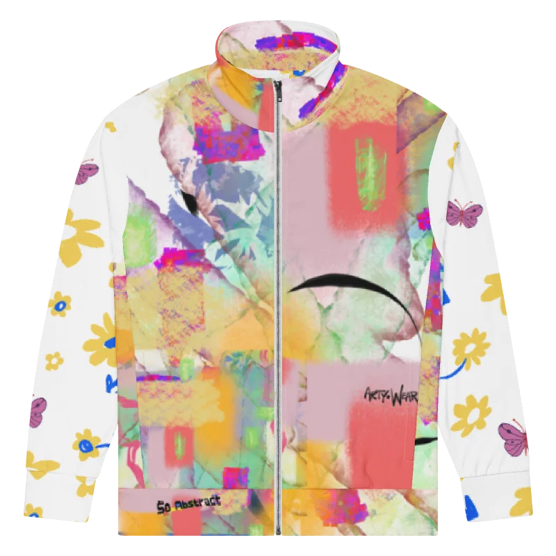 Unisex Recycled Poly Track Jacket 'Color Puzzle Abstract' product image (1)