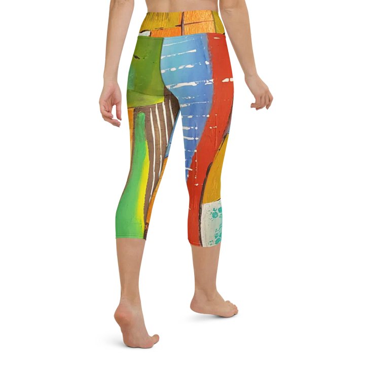 original painting printed on leggings, yoga leggings, work out with style product image (2)