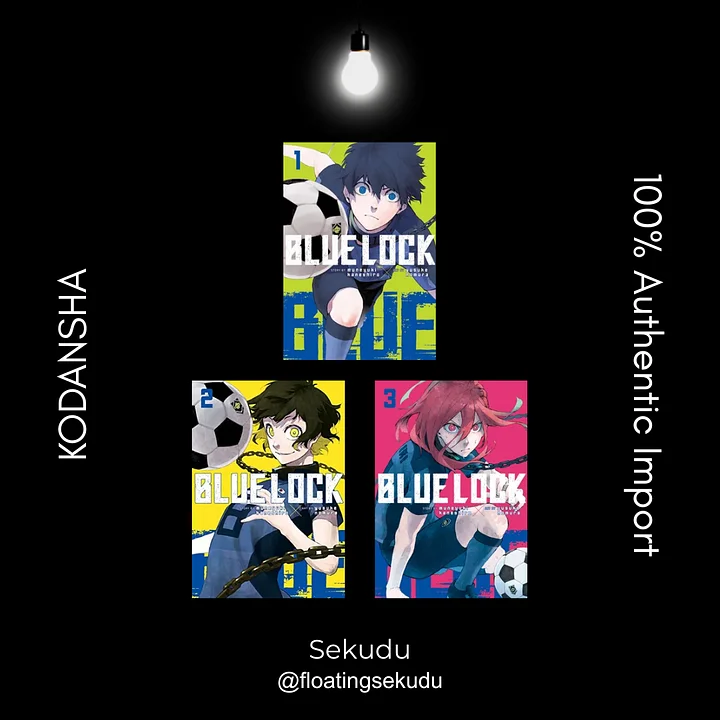 [Authentic] Blue Lock Manga (English) Vol 1, 2, 3 | Kodansha [Brand New] product image (1)