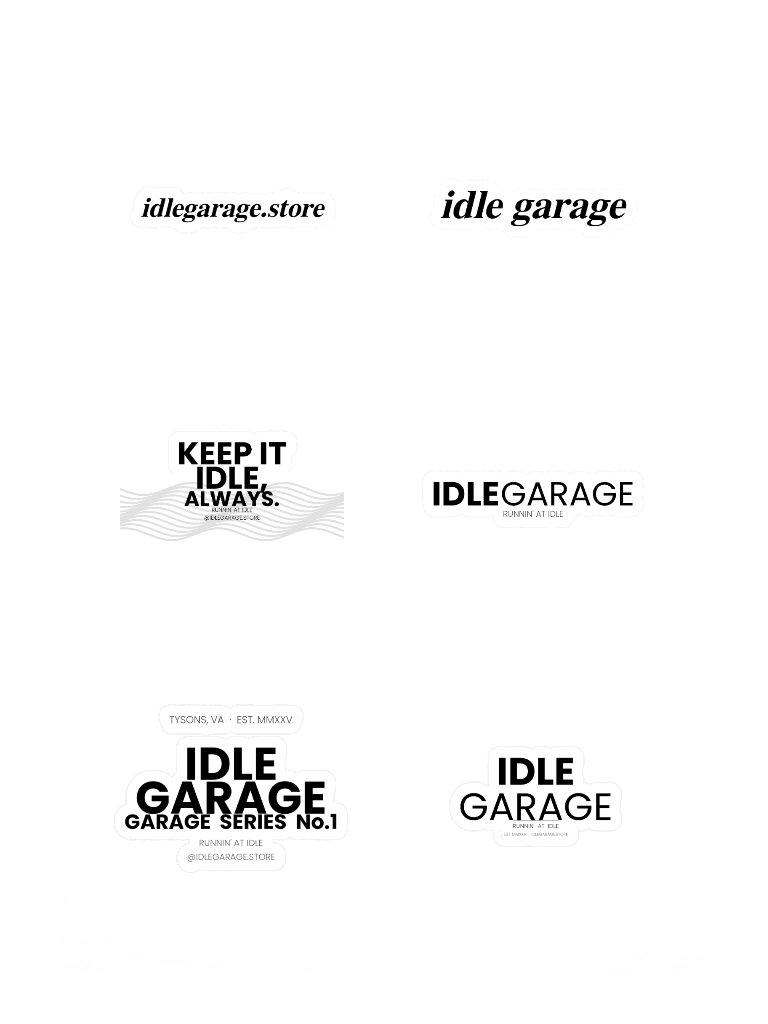 IDLE GARAGE Sticker Sheet product image (3)
