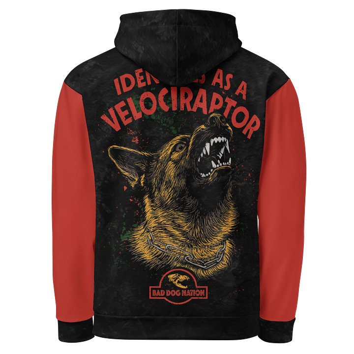 Identifies as a Velociraptor - Premium Adult Unisex All Over Print Hoodie product image (1)