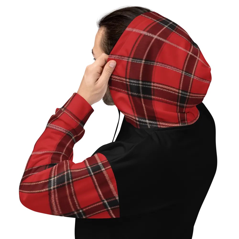 Red Tartan Brit Artz Hoodie product image (3)