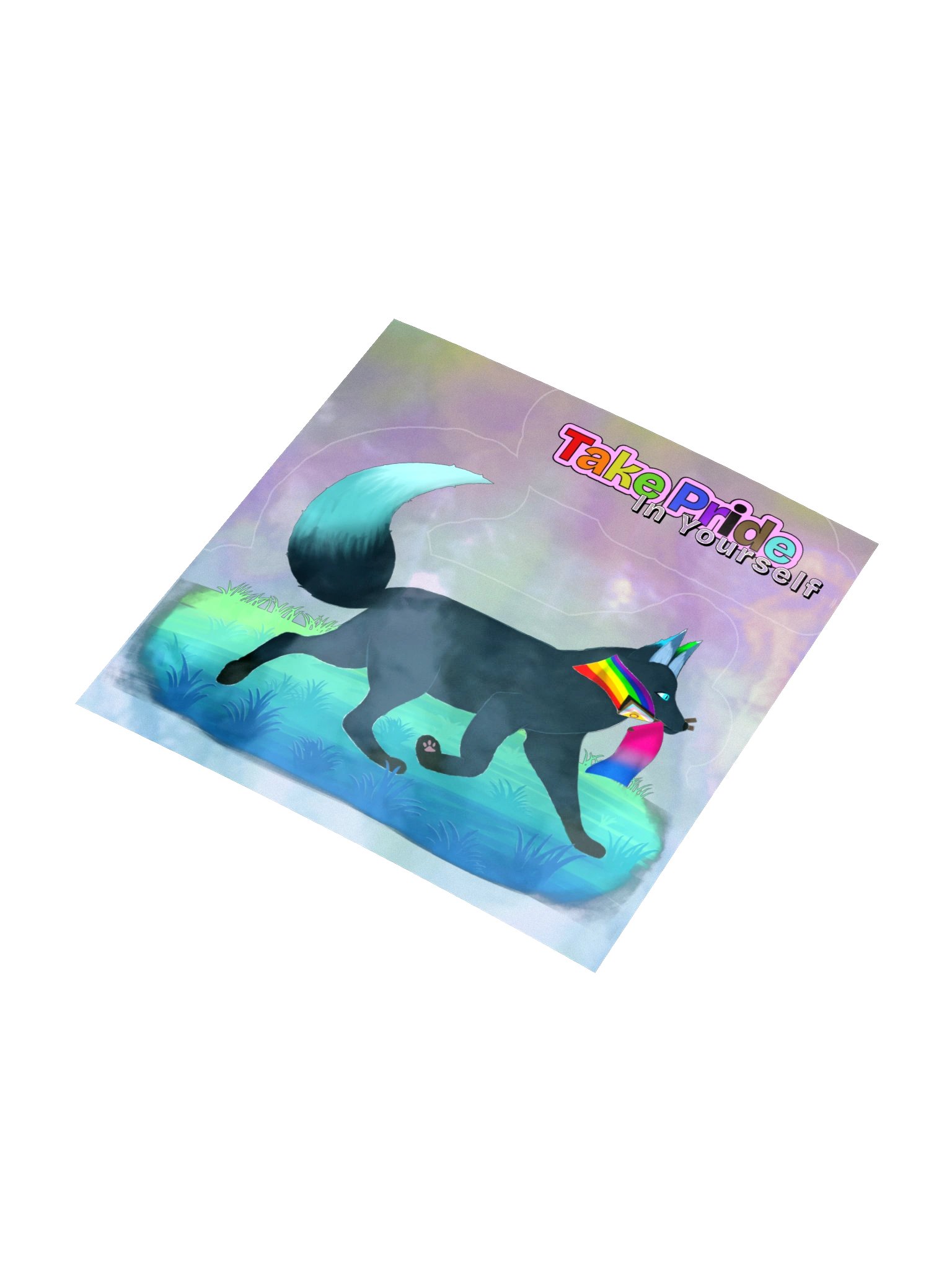 Both Flags - Take Pride In Yourself 2pc. HoloSticker product image (9)