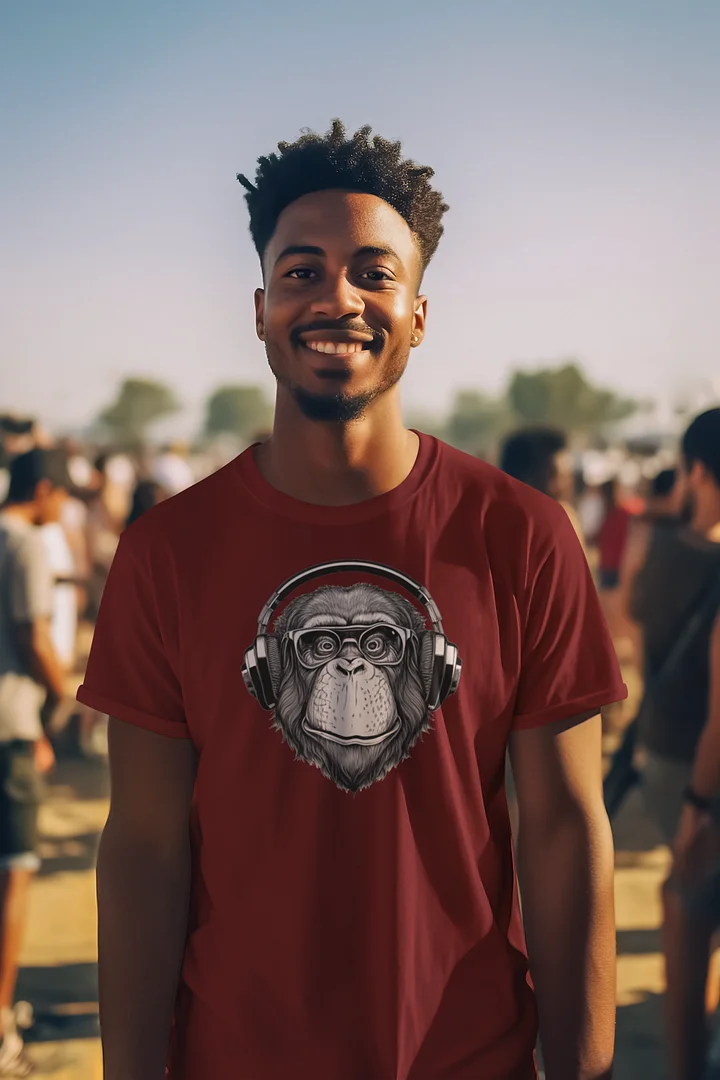 Monkey Business Mens T Shirt (Rocky Chimp) product image (1)