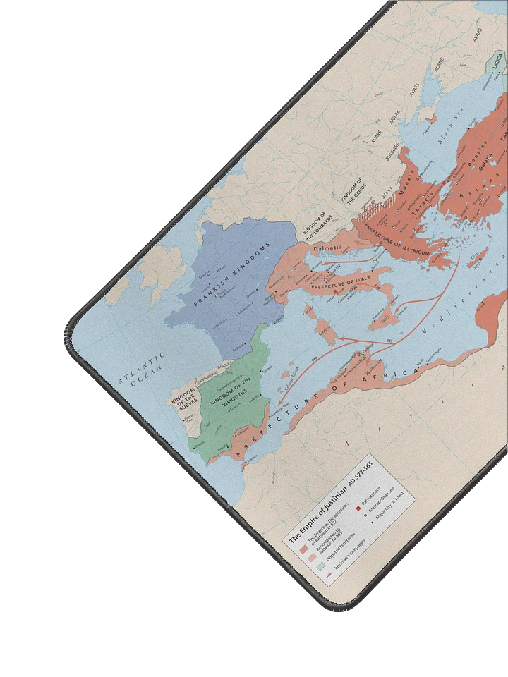 Empire of Justinian Map - Desk Mat product image (2)