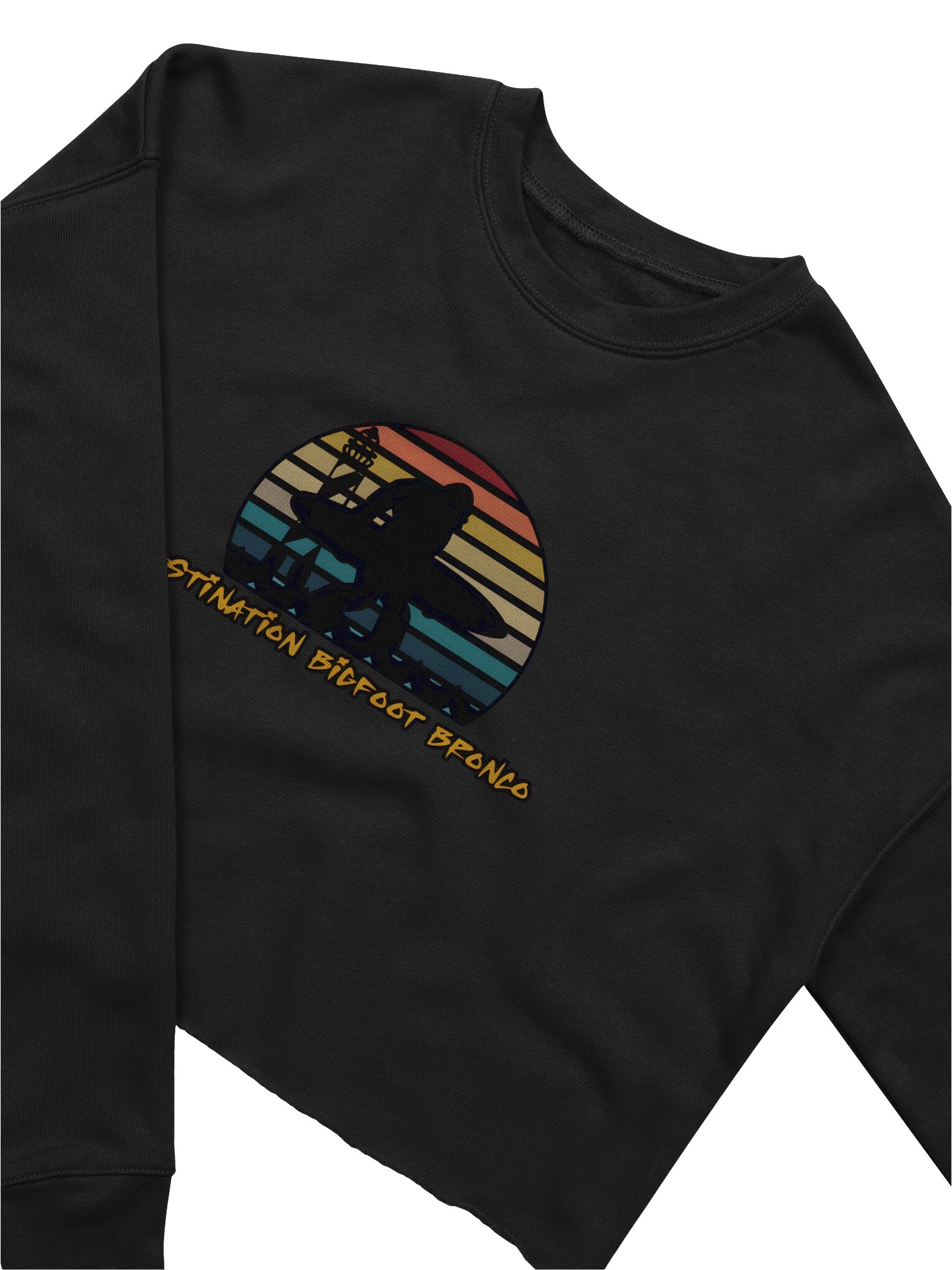 Destination Bigfoot Bronco Classic Logo Bella+Canvas Women's Fleece Crop Sweatshirt (Multiple Colors Available) product image (8)