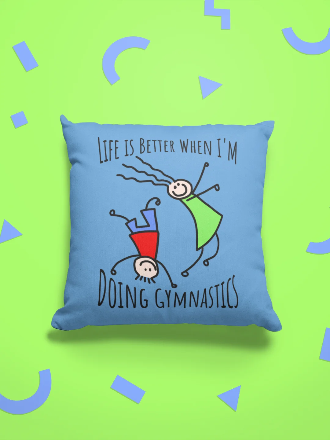 Whimsical Life is Better When I'm Doing Gymnastics Pillow product image (1)