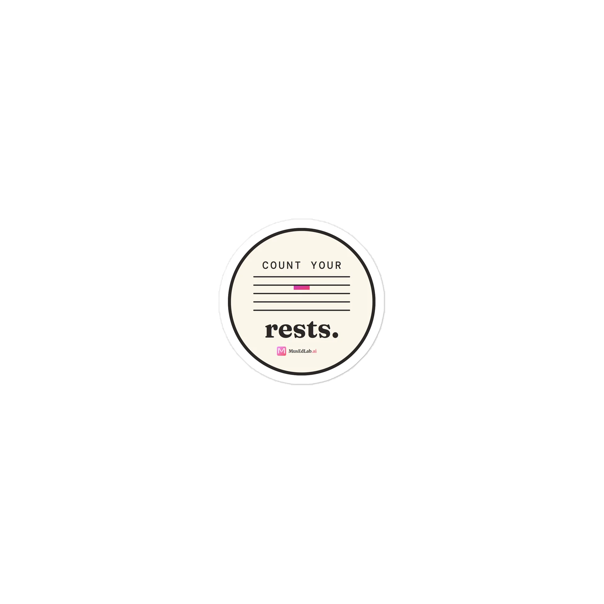 Count Your Rests Sticker product image (1)