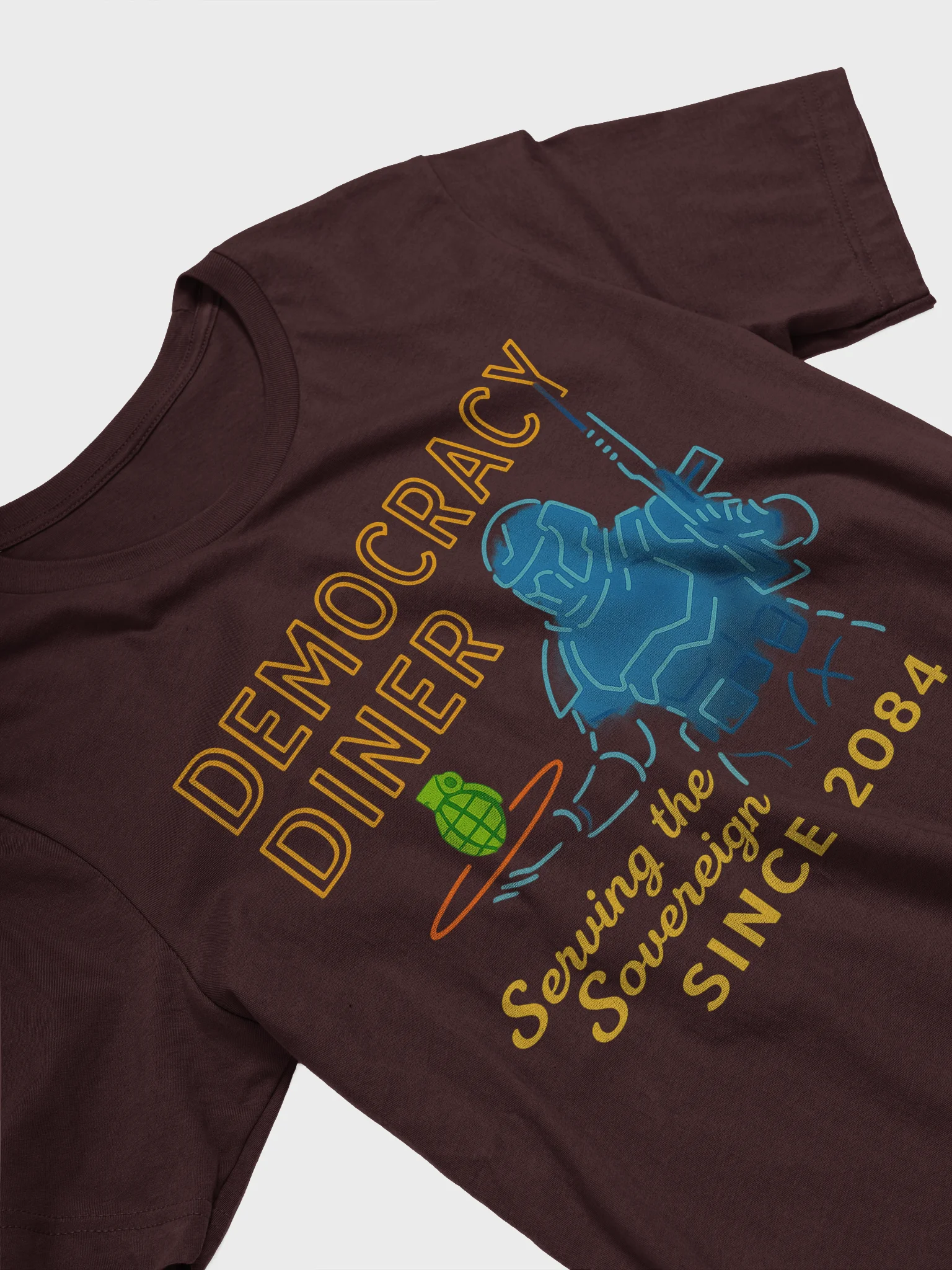 DEMOCRACY DINER NEON TEE product image (51)